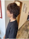 外国人くせ毛風ミックスパーマ