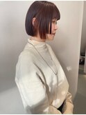 暗髪ボブ×インナーカラー