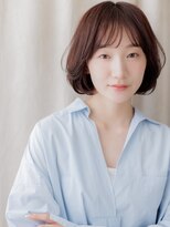 カバーヘア ブリス 志木南口駅前店(COVER HAIR bliss)&nbsp;ココアベージュ小顔グランマッシュゆるふわボブZ志木20代30代