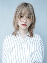 ギークス(GEEKS) 【GEEKS渋谷】ハイトーン/アッシュベージュ/ハッシュカット/小顔