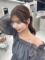 シイム(CYM)&nbsp;レイヤーカット/顔まわりカット/まろやかブラウンベージュ