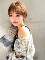 ギークス(GEEKS)&nbsp;【GEEKS渋谷】耳かけショートボブ/ココアブラウン/冬カラー/小顔