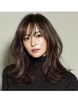 フラッグ(flag) 髪質改善トステアカラー×ミディアムレイヤー|艶と抜け感