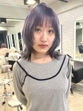 シェノン 表参道(CHAINON) ボブレイヤー / ラベンダーカラー / ブリーチ