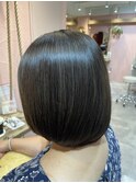 丸みショート/白髪ぼかしハイライト/40代/50代/60代/金沢八景