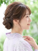 と和 巣鴨 【浴衣ヘア】崩れない上品な編み上げシニヨンアップ