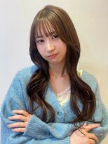 リタ(Lita)&nbsp;シースルーぱっつん×ミルクティーベージュ