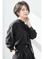 アッシュ 学芸大学店(Ash) ショートボブ/大人女性/グレージュ/髪質改善/白髪ぼかし/脱白髪