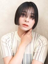 エステージ  喜連店(S-TAGE)&nbsp;ミニボブ×ストレート×シースルーバング×黒髪