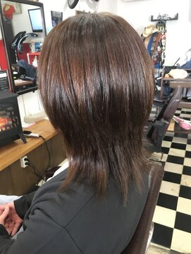 エボノスヘアー エボノスヘアー ボブレイヤーウルフスタイルアッシュカラー