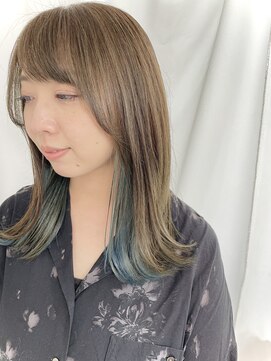 プラグ バイ ネオリーブ(plug by neolive) デザインカラー×髪質改善 [髪質改善/縮毛矯正]韓国mo