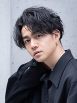 ネイビー 表参道(NAVY) 波巻きセンターパート　ツイスパ　メンズパーマ