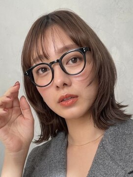 ノイ(noi) 顔周りレイヤーカットくびれヘアミルクティーベージュカラー