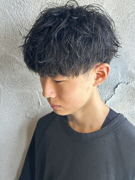 ニアウ 高崎店(Niau) シャドウパーマメンズパーマ韓国メンズマッシュ高崎眉毛群馬