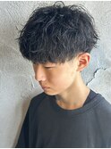 シャドウパーマメンズパーマ韓国メンズマッシュ高崎眉毛群馬