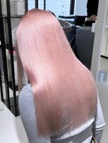 ベレーザ 渋谷(BELEZA)&nbsp;7444ベビーピンクハイライトバレイヤージュ艶髪ハイトーンカラー