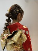 着付ヘアセット早朝対応可能お宮参り和装ヘアアレンジ成人式ヘア