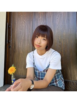 チョキチョキ長蔵(choki choki 長蔵) オレンジベージュ/オレンジヘア/オレンジ/ボブ