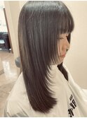 【下田】顔周りレイヤー　ミディアムストレート