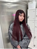 《RINON》指名 チェリーレッド ボルドー ブリーチなし