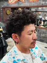 フォーコーナーズカットショップスリーセント 栄(FourCornersCutShop 3/cent)&nbsp;仏陀アフロ/仏陀パーマ/ブッダパーマ