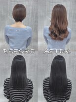 リップ 大阪本店(LIP)&nbsp;【レミー100%最高級人毛/ロング】シールエクステ60枚+カラー