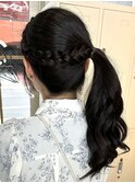 サイドポニー 選べるヘアセット 推し活 ヘアメ