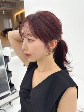 コア プラス 立川(COA PLUS) 韓国風レイヤーカット髪質改善ダブルカラーハッシュカット轟れな