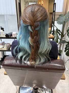 ブランシュ(Blanche) 水色グラデーション/デザインカラー