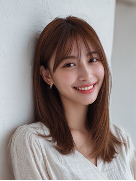 柔らかさのある暖色系カラー