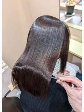 縮毛矯正/美髪矯正/髪質改善トリートメント/ラベンダーアッシュ