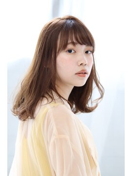ビューティーアンドフリーハコ(Beauty&Free HACO) 透明感フォギーベージュ×大人抜け感ミディ