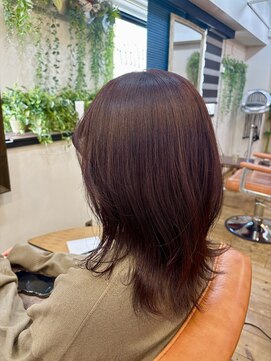 エルムトウキョウ(ELM Tokyo) チェリーレッドのくびれヘア♪