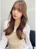 Liberte銀座 ロングレイヤー×透明感オリーブベージュ