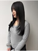 大人可愛い大人美人くすみカラーアッシュグレーレイヤーカット
