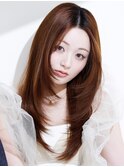 【over hair】顔回りレイヤー×髪質改善×センターパート