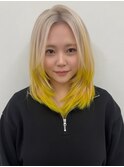 【RIENS】イエロー裾カラー×リエンス