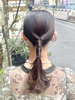 キャンバス バイ ネオリーブ 横浜西口(Canvas by neo.)&nbsp;横浜 お呼ばれヘアアレンジ タイトポニー