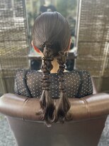 オウルヘアー(Owl hair) ツインアレンジ/編みおろしアレンジ/結婚式アレンジ