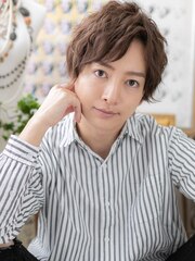 くせ毛風パーマでセクシー★かき上げヘアa浦和10代20代30代