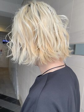 グロウ 上野御徒町(grow) ピンクベージュ/ハイライトカラー/小顔/ボブルフ[上野/御徒町］