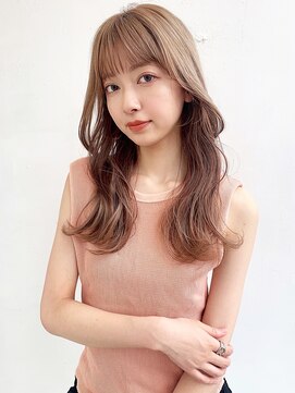 シエルバイアフロート(ciel by afloat) 〇韓国ヘア ミルクティーベージュ くびれヘア 顔まわりレイヤー