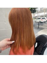 スクリバイタヒエ(SUKURI by tahie)&nbsp;#オレンジベージュ#ハイトーンカラー#夏カラー