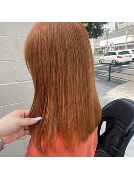 スクリバイタヒエ(SUKURI by tahie) #オレンジベージュ#ハイトーンカラー#夏カラー