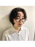 くしゅっとパーマのアンニュイショート