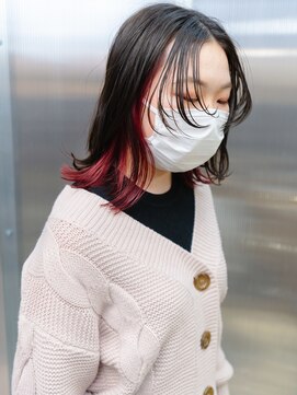 フィッツコア(FITS CORE) インナーカラー　レッド