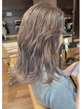 ジャム(Jam) 切りっぱなしロブ×明るめグレージュカラー★中村大輔