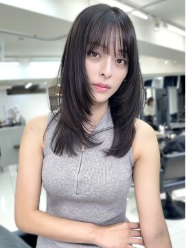 ヴェイン 渋谷(vain) ★サイドバングうる艶髪くびれヘアナチュラルカール#355d100