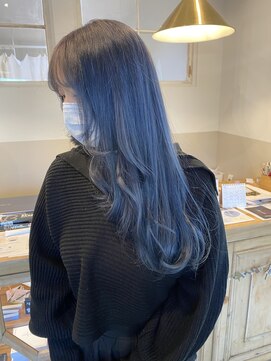 ヘアーデザインサロン スワッグ(Hair design salon SWAG) ネイビーブルー