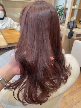 バイオレット 表参道店(Violet) 透明感ピンクブラウンミルクティーピンクロングレイヤーカット